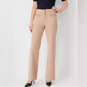 NWT Ann Taylor Chain Pocket Beige Women's Trousers